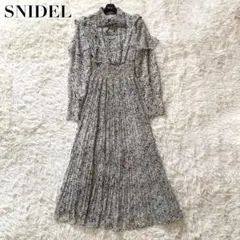 未使用級✨スナイデル 現行 ワンピース ボウタイ フリル プリーツ リボン