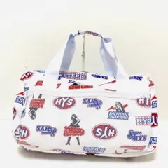 【希少】ヒステリックグラマー 2way ボストンバッグ 総柄 ショルダー 白