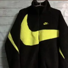 【未使用】NIKE ナイキ ビッグスウォッシュ ボアジャケット S イエロー