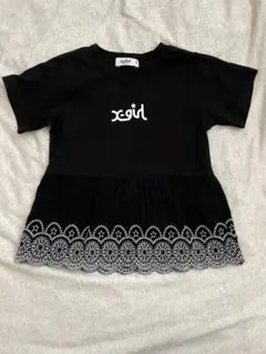 X-girl STAGES Tシャツ 110cm 黒 レースのサムネイル