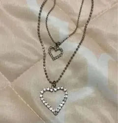 ハート2連ネックレス