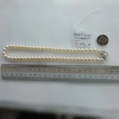 ホワイトパールネックレス パールは大きさは、7,0～7,2ミリ 約42cm