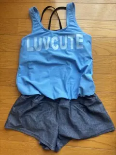 「TOPVALU LUVCUTE 水着 150cm 女の子ワンピースセパレート風