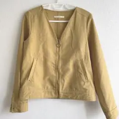 Ciaopanicノーカラージャケット マスタード