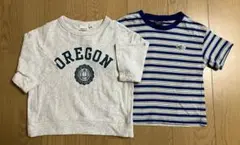 キッズ Tシャツ トップス 半袖 2枚セット 110cm