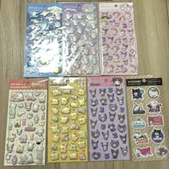DAISO サンリオ ぷくっとシール ラベル風シール　7枚セット　おまけつき