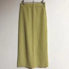 しまむらLutique ロングタイトスカート イエロー Lのサムネイル