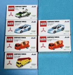 アサヒ飲料トミカ　三ツ矢サイダー×トミカ全4種＋2 コンプリート　6点セット