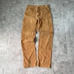 20s ブラウン ダブルニー カーハート Carhartt 32×34