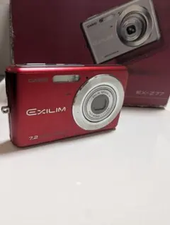 ジャンク　電源付かない　CASIO EXILIM EX-Z77 レッド 本体のサムネイル