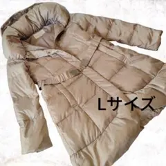 最終価格プロポーションボディドレッシング　光沢ピンクベージュ　ダウンコート