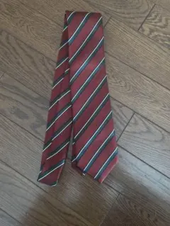 EARLY AMERICAN レジメンタル ネクタイ 赤 レッド シルク