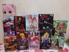 最新含むジャンプ系フィギュア11点 まとめ売り ワンピース 鬼滅の刃 他