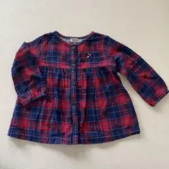 ダブルビー　ミキハウス　長袖　チェック　100cm