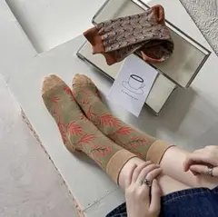 No.02靴下 レディース 韓国デザイン ソックス フリーサイズ 1足