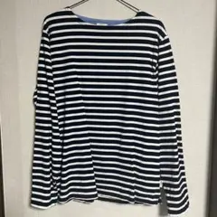 【OshKosh 】長袖ネイビーボーダーカットソー X-LARGEのサムネイル