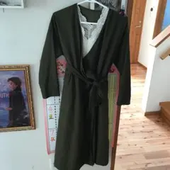 カシュクールワンピ