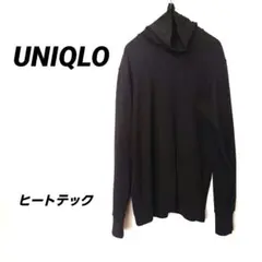 4258K ​ユニクロ ヒートテック超極暖S黒 タートルネック ウルトラウォーム