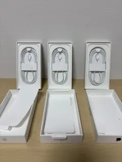 iPhone16 空箱　純正ケーブル付き　黒　白2