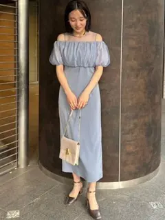 LAGUNAMOON　LADYシアーボレロレイヤードワンピース