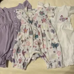 美品　ロンパース3点セット　シーイン