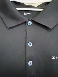 NIKE GOLF 長袖ポロシャツ XL ブラック 企業ロゴ 刺繍　ゴルフ