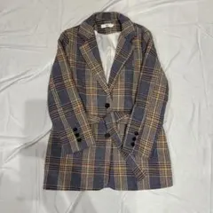 チェスターコート　テーラードコート　コート　チェック柄　ジャケット　レディース