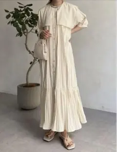 capricieuxlemageケープ襟　ロングワンピース eaphi Zara