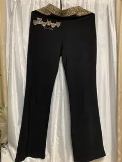 パンツ ストレッチ 豹柄