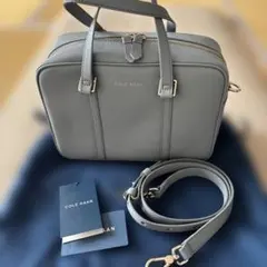 COLE HAAN グレー ハンドバッグ　ショルダーの紐付き