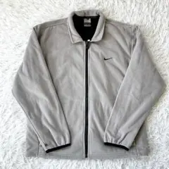 Nike ナイキ フリースジャケット 銀タグ y2k ロゴ刺繍 Mサイズ 10