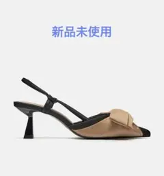 ZARA ♥︎ 新品 リボンスリングバックミュール