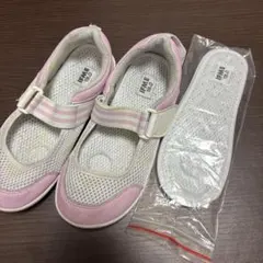 IFME 上履き 19.0cm ピンク/ホワイト
