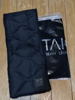 TAION マフラー リバーシブル ブラック