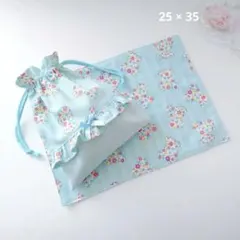 ＊amimo＊様 3点 給食袋 巾着袋 ランチョンマット