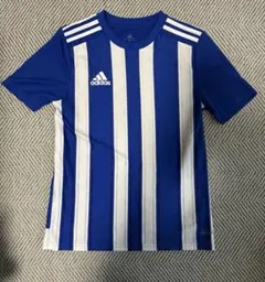 【美品】adidas サッカーウェア 160 練習着 ブルー キッズ 即発送
