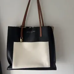 MARC JACOBS トートバッグ ブラック/ホワイト/ベージュ