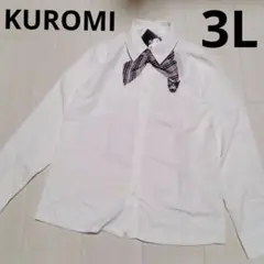 サンリオ クロミ　 3L 制服ブラウス　リボン付き 大きいサイズのサムネイル