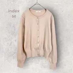 index　カーディガン　ビジューボタン　きれいめ　上品　オフィス　大人ガーリー