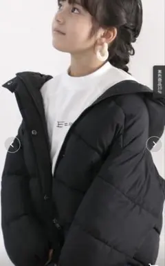 JaVa フード付き中綿コート ベージュブラウン140【美品】