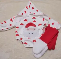 ベビー サンタさんセット クリスマス サンタロンパース 着画あり