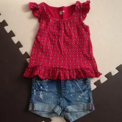 baby gap fo.kids セット ショートパンツ デニム 90 100