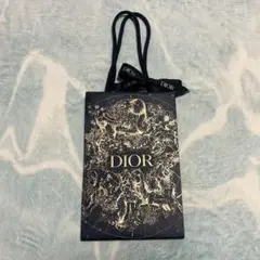 【限定デザイン】Dior ショップ袋 黒 星座デザイン　リボン付き