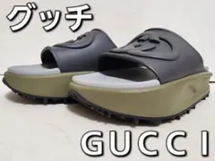 【新品未使用】GUCCI ダブル Gロゴ　青 サンダル 780296 新品未使用】GUCCI ダブル Gロゴ 青 サンダル 780296 - メルカリ