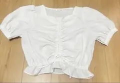 COLZA ギンガムチェック 半袖ブラウス M