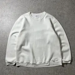 USA製 Russell Athletic 無地スウェット 白 M 裏起毛