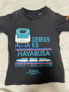 UNIQLO E5系はやぶさ Tシャツ 100cm 半袖　ユニクロ　新幹線 電車