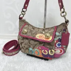 レアCOACH♡ Poppy シグネチャー ショルダーバッグ　2WAY　限定 2026年最新】中古 COACH POPPYの人気アイテム - メルカリ