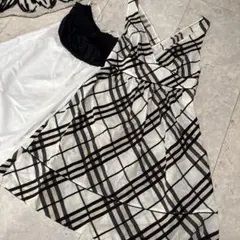 バーバリー ブルーレーベル　ノースリーブVネックワンピース　チェック柄