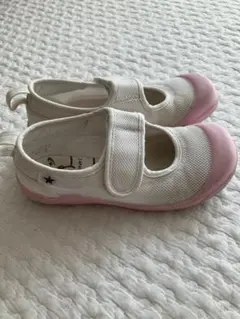 ムーンスター　上履き　マジックテープ　ピンク　17.5
